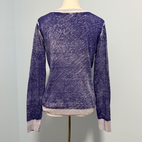 Sisters Women’s Purple Acid Wash Long Sleeve Pullover‎ Size L - Picture 3 of 7